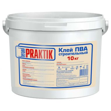 Клей ПВА Bergauf Praktik строительный 10 кг