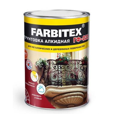 Грунт ГФ 021 красно-коричневый Farbitex 1.9 кг