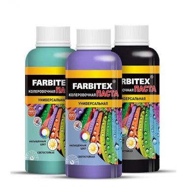 Колер для краски горчичный Farbitex 0.1 л