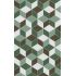 Декор Веста зеленый 02 250х400 мм Шахтинская плитка | Unitile