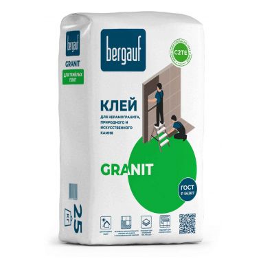 Клей для камня и керамогранита Bergauf Keramik Granit 25 кг