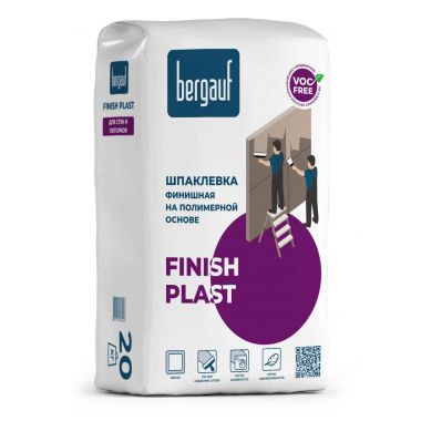 Шпаклевка полимерная финишная Bergauf Finish Plast 20 кг