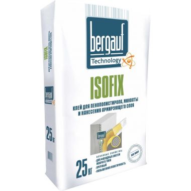 Клей для пенопласта Bergauf Isofix 25 кг