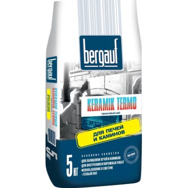 Клей для печей и каминов Bergauf Keramik Termo 5 кг