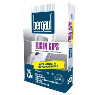 Гипсовая шпаклевка Bergauf Fugen Gips 25 кг