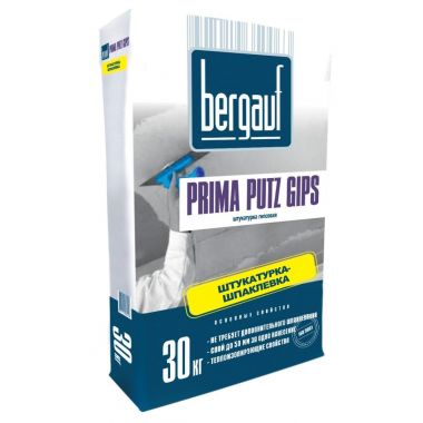Гипсовая штукатурка Bergauf Prima Putz Gips 30 кг
