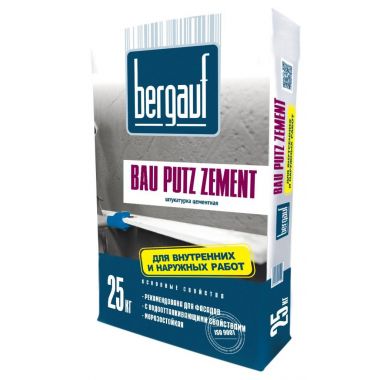 Цементная штукатурка Bergauf Bau Putz Zement 25 кг