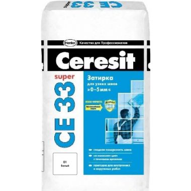 Затирка Ceresit CE 33 белая 25 кг