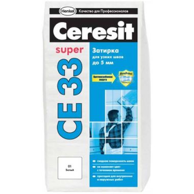 Затирка Ceresit CE 33 белая 2 кг