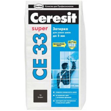 Затирка Ceresit CE 33 графит 2 кг