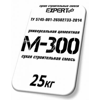 Смесь М300 пескобетон универсальная Техногипс Expert 25 кг
